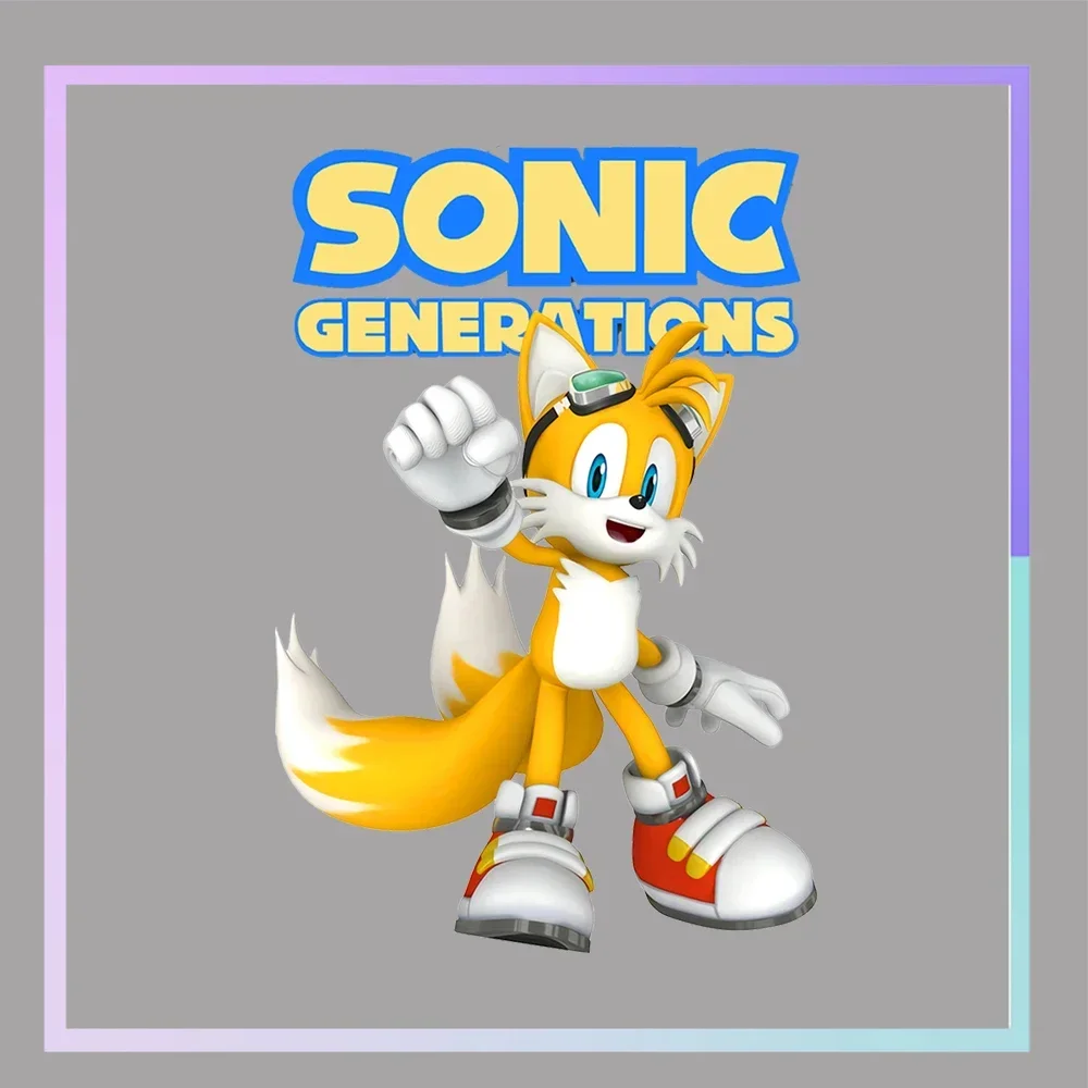Игра Sonics Transfer Одежда Stickesr Mile Prower Эми Роза Аниме Гладильная нашивка Толстовка