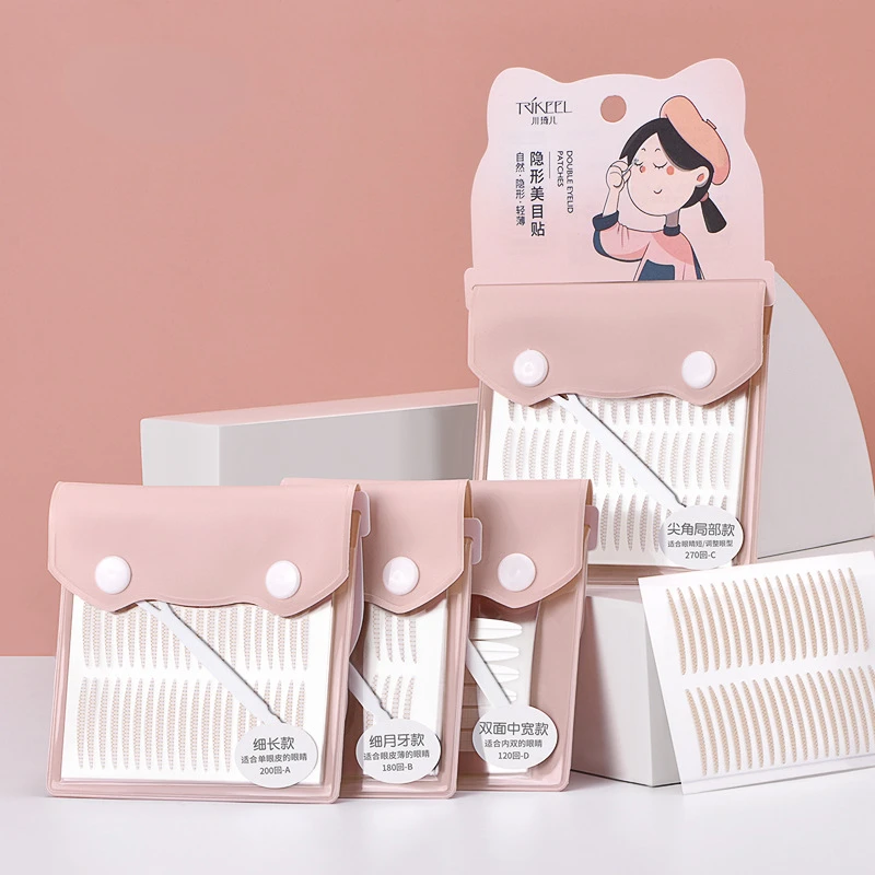 

400 шт. незаметная двухскладная паста для век стикер на тени для глаз натуральный стойкий подтяжка глаз двойные веки с инструментом для век