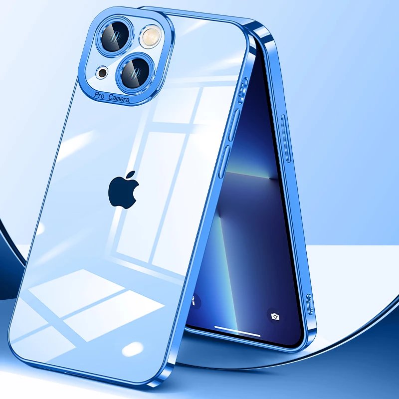 

TPU Electroplating Fine Hole Phone Case for Iphone 13 12 Pro Max X XS Max 7 8 Plus Dust-proof Mobile Phone Case Protective Shell