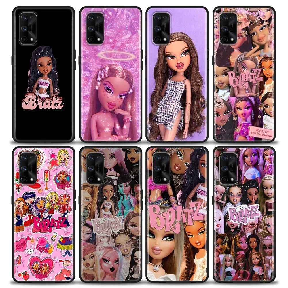 

Cute Cartoon doll BratzPhone Case for Realme C2 C3 C21 C25 C11 C12 C20 C35 Oppo A53 A74 A16 A15 A9 A54 A95 A93 A31 A52 Case