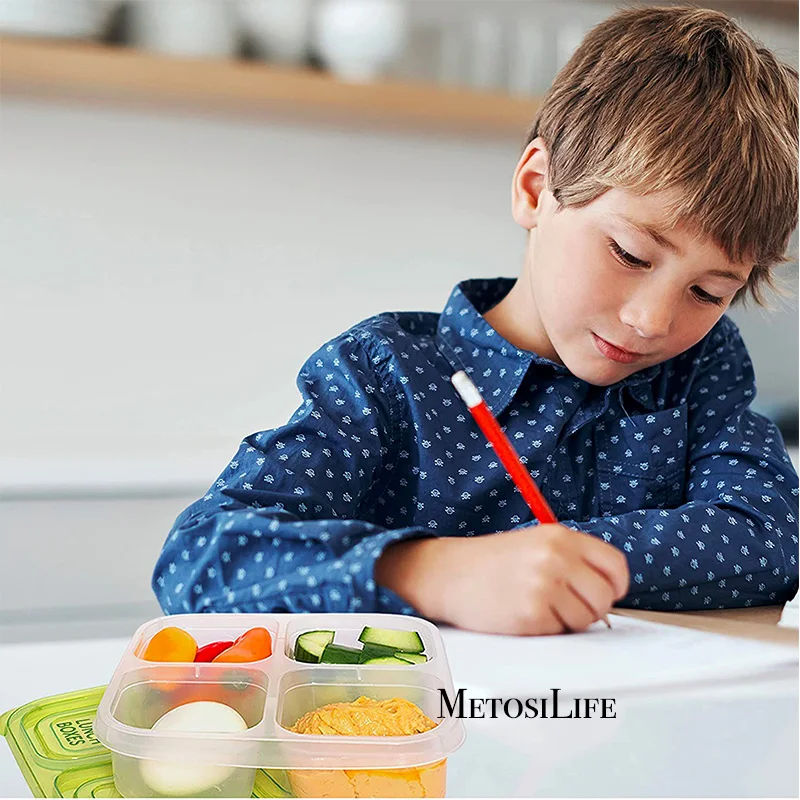 Пластиковый контейнер для закусок Bento многоразовые герметичные контейнеры еды с