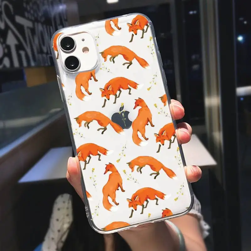 Милый милый чехол для телефона с забавными лисами в стиле аниме iPhone 13 13pro 12 11 Pro Max