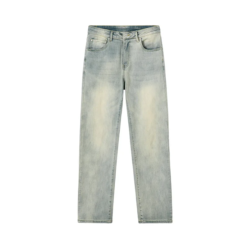 New Loose Men Jeans Male Trousers Simple Design High Quality Cozy All-match Students Daily Casual Straight Denim Pants  Casual
