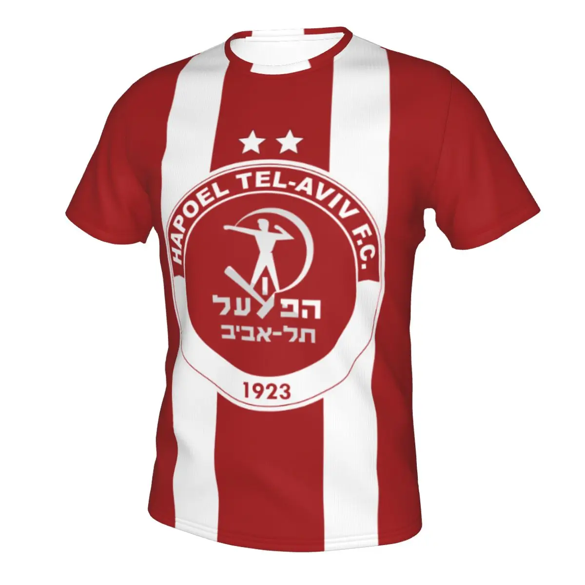 

Israel Hapoel Tel Aviv FC Men's Short Sleeve T-Shirt Athleisure Party T-Shirt