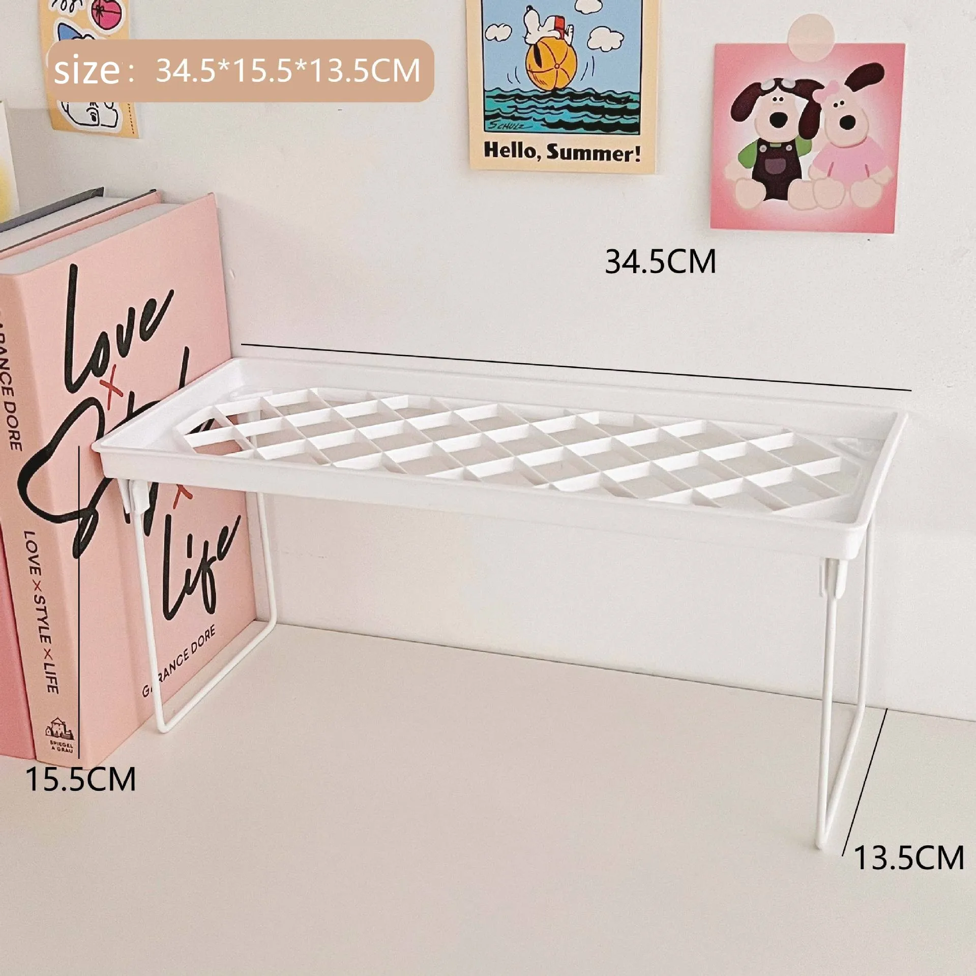 

Многофункциональная настольная стойка для канцелярских принадлежностей, держатель для хранения в Корейском стиле Ins, простая пластиковая полка, органайзер для макияжа