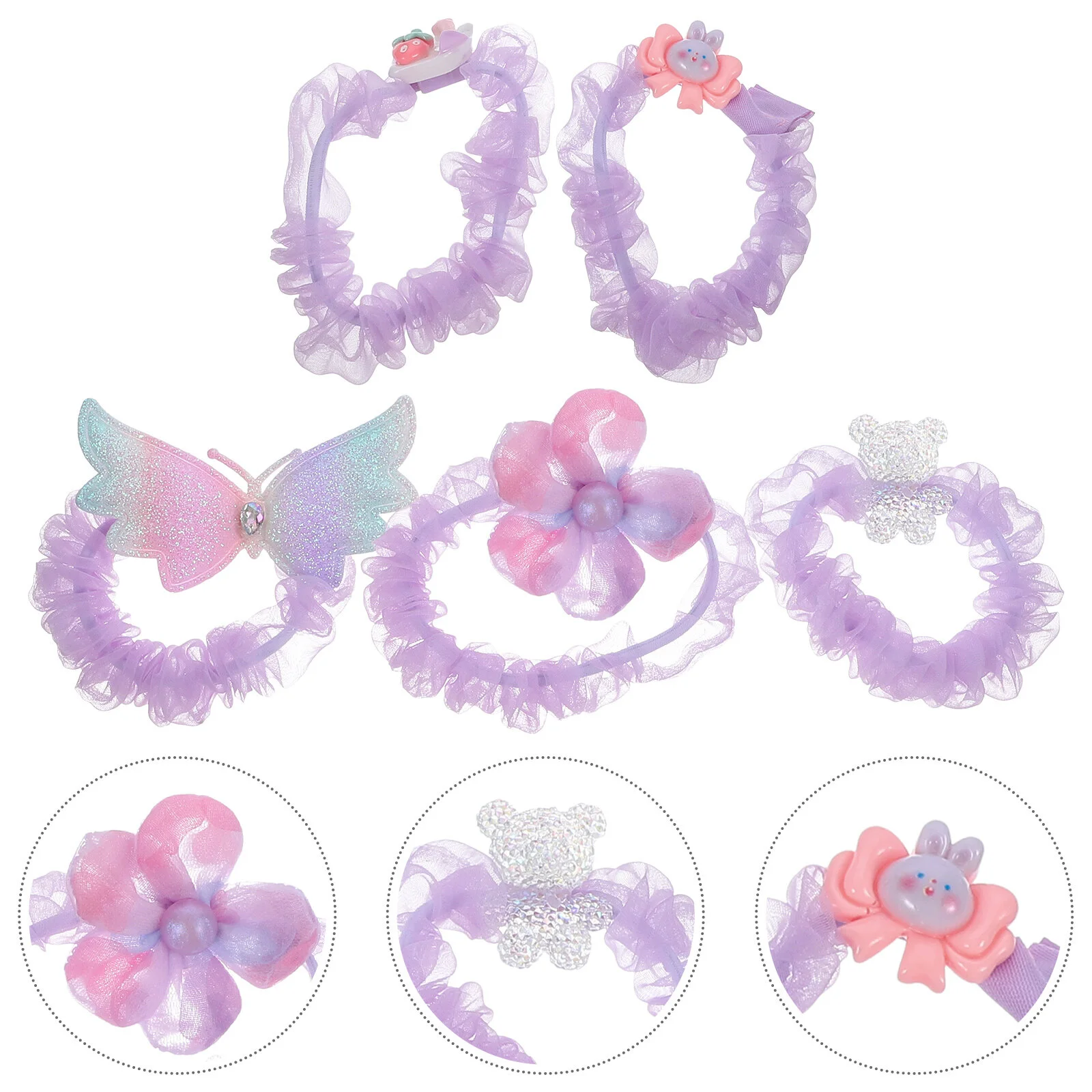 

Hairpin Elastic Rope Toddler Hair Ties Ties For Women Girls Bows Scrunchies