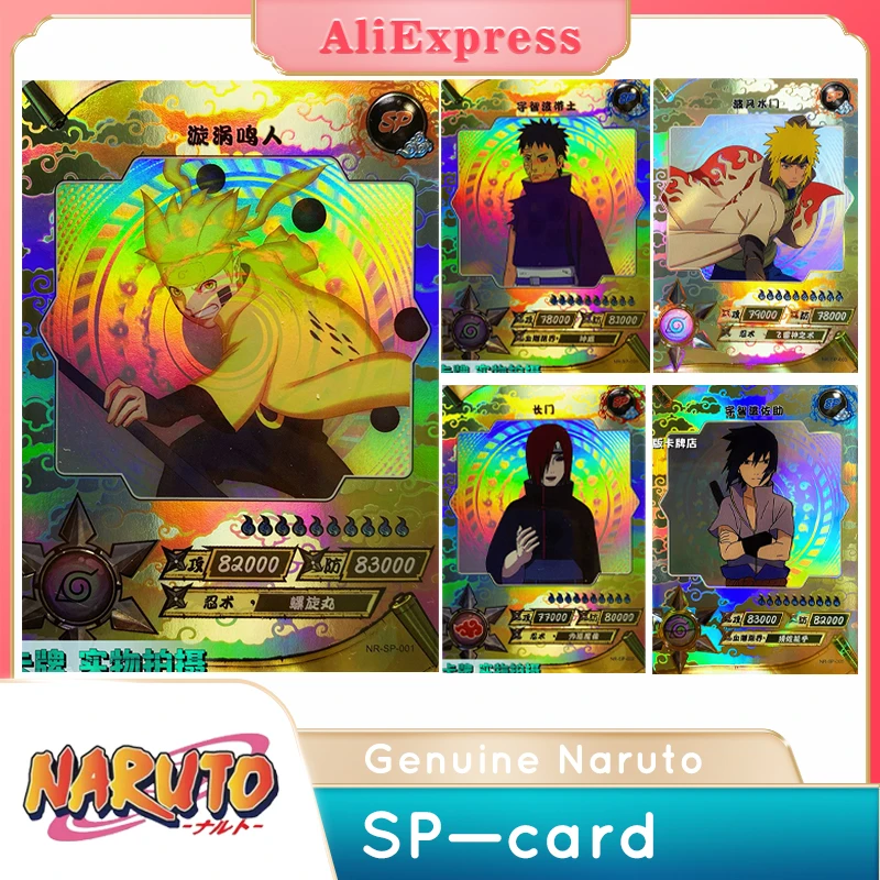 

Naruto Cards Sp-Card Anime Characters Hot Stamping Process Collectible Cards Children's Toys Christmas Birthday Gifts