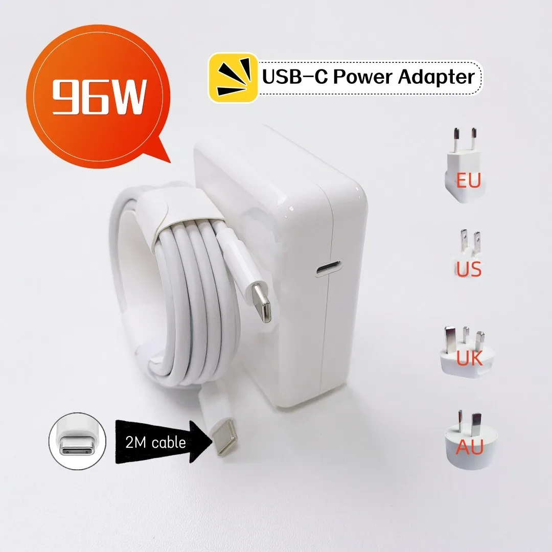 

Адаптер питания для MacBook, зарядное устройство для Macbook Pro 16/15/13 дюймов, 96 Вт, с USB Type-C кабелем