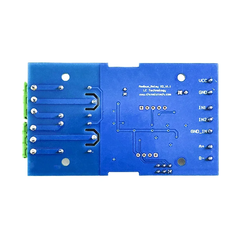 Modbus RTU 7-24 В анти-обратный релейный модуль RS485/TTL 2-канальный переключатель 485 вход