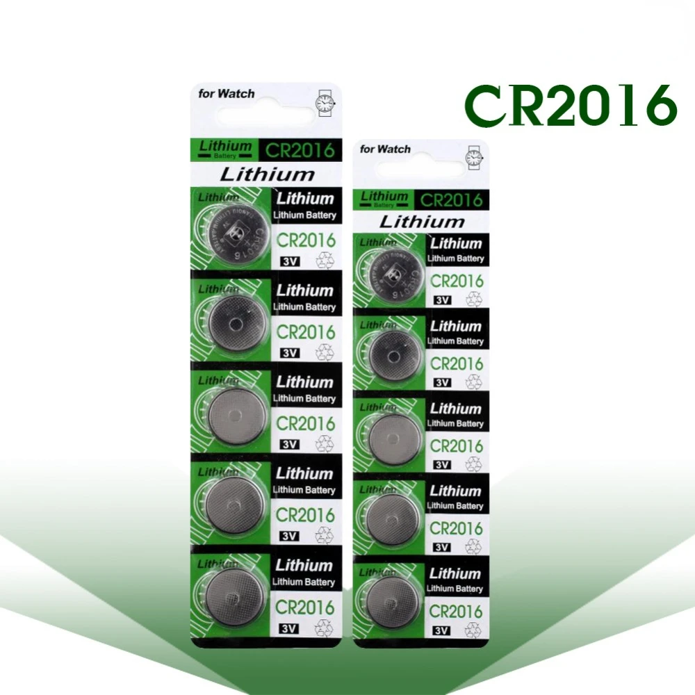 

200Pcs CR2016 75mAh Button Batteries LM2016 DL2016 BR2016 Cell Coin Lithium Battery 3V CR 2016 For Watch Electronic Toy Remote