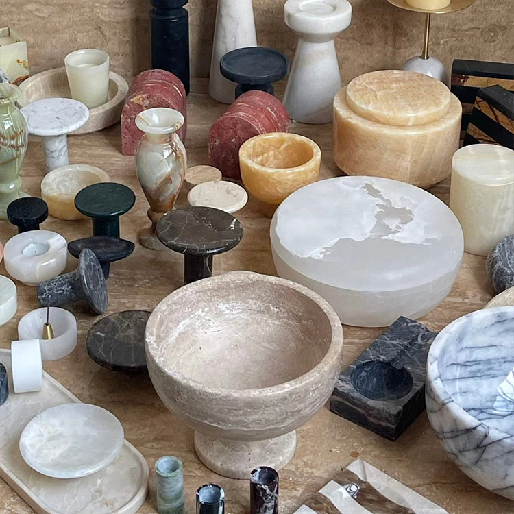 Индивидуальное натуральное Мраморное блюдо для овощей и фруктов искусство