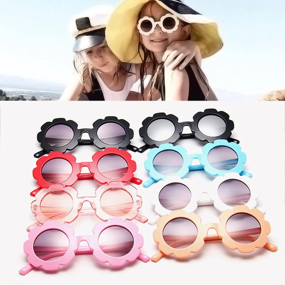 

Vintage Cute Kids Girl Sunglasses Child Sun Glasses Round Flower Baby Children Sunglass Girls Boys Fashion Glasses 2022
