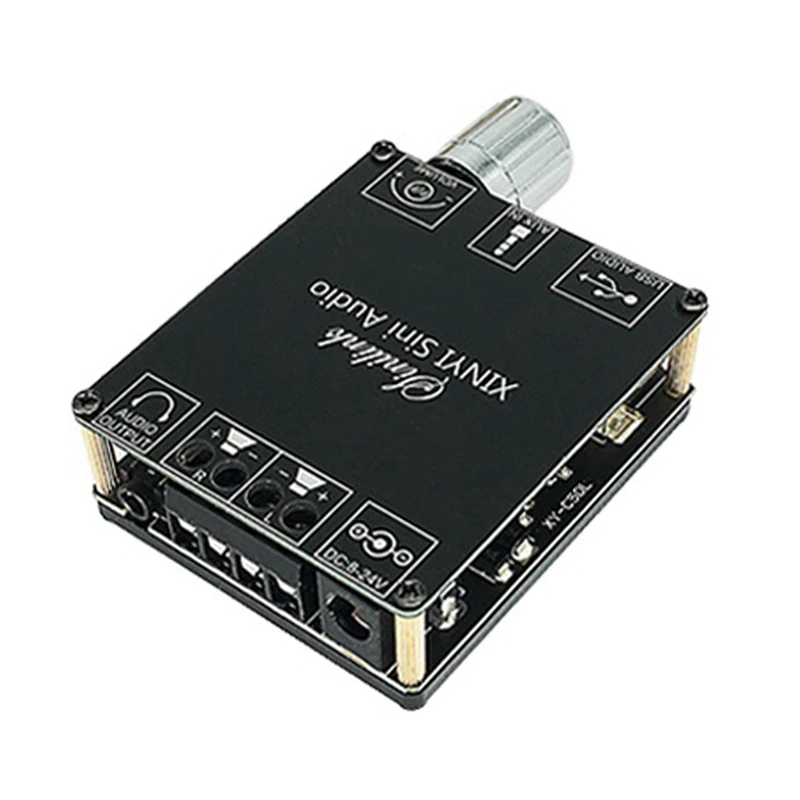 XY-C50L Bluetooth 5 0 AUX цифровой усилитель мощности плата 2X 50 Вт динамик стерео аудио