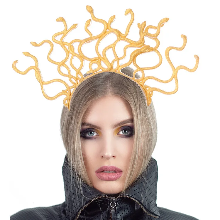 Костюм для косплея на Хэллоуин греческая мифология змея головные уборы реквизит