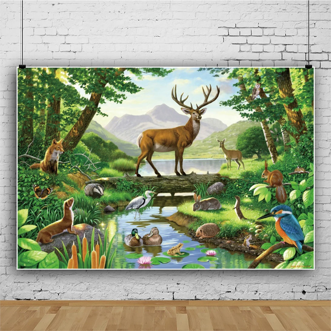 Фон для фотосъемки с изображением золотого Креста и богов |