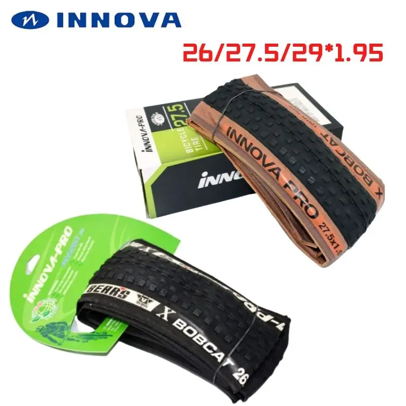 

INNOVA IA-2003 26/27.5/29*1.95 Ultralight Bicycle Tirefor Road MTB Mountain Bike 60/120TPI Black and Yellow Edge Cycling Parts