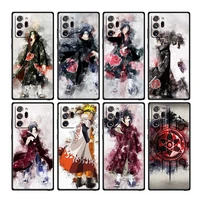 anime naruto sasuke for samsung note 20 ultra 10 lite plus pro 9 8 silicone soft tpu black phone case cover coque capa shell