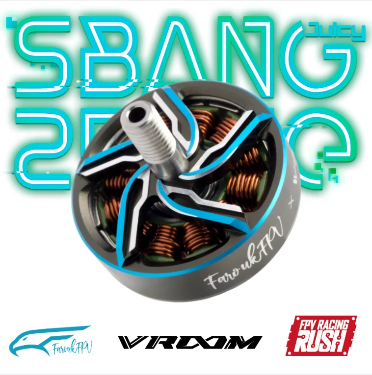 4 шт. Раш VROOM FAROUK шарнир 2505,5 2000KV 1850KV 1500KV SBANG 6S бесщеточный двигатель для FPV Фристайл Juicy Sbang большой радиус действия