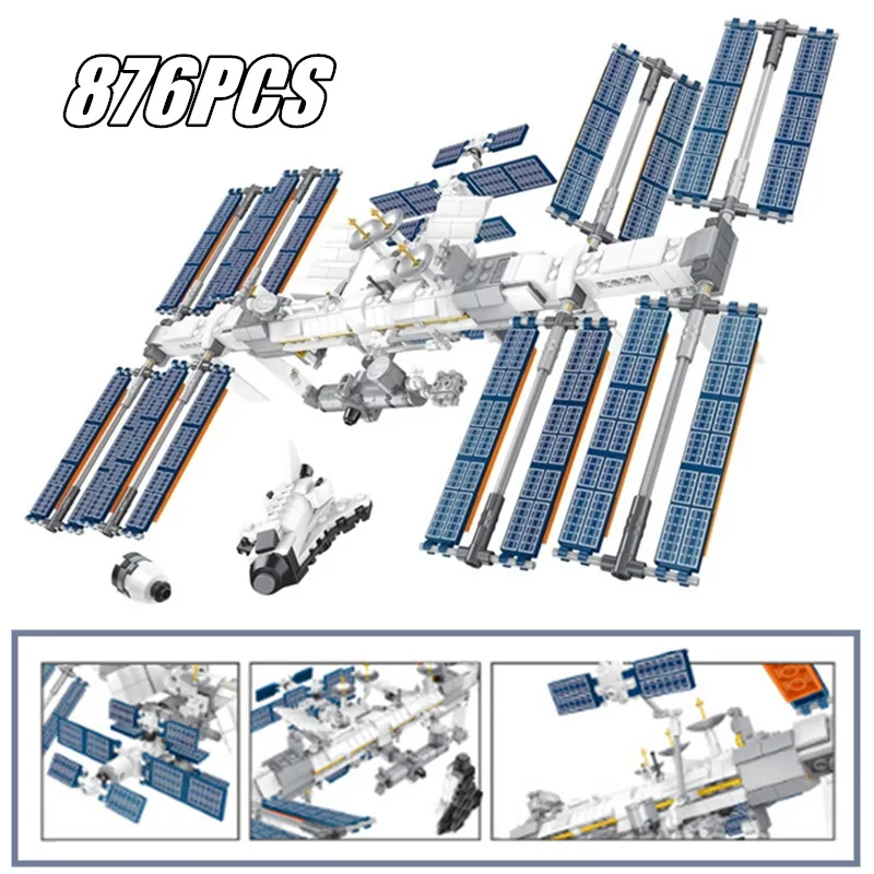 

FIT 21321 USA Apollo International Space Mission Station 11 Lunar Moudle Lander Building Block Bricks Kid Gift Toy Boys Set