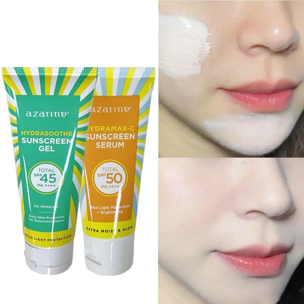 Солнцезащитный крем с витамином С SPF50+ Стойкий увлажняющий для лица