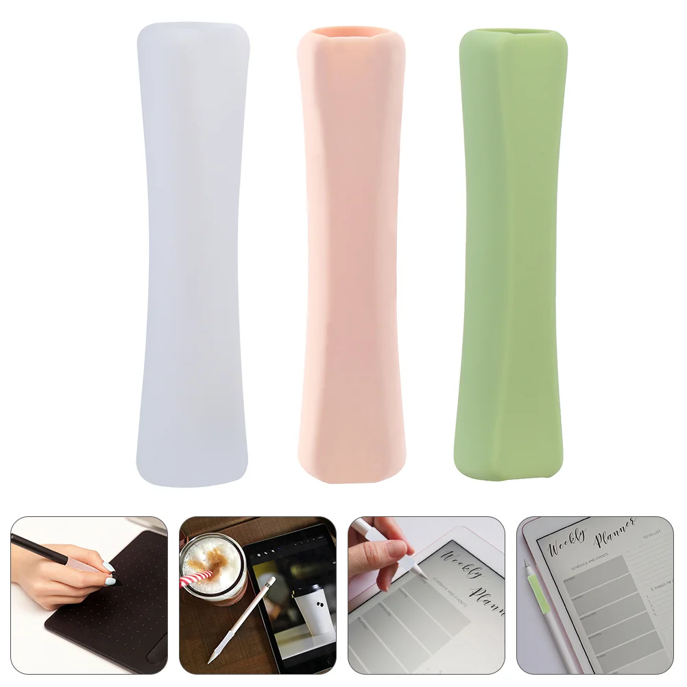 

Stylus Pen Case Silicone Cover Holder Sleeve Tablet Cap Clip Accessories Nib Protector Set Touchscreen Grip