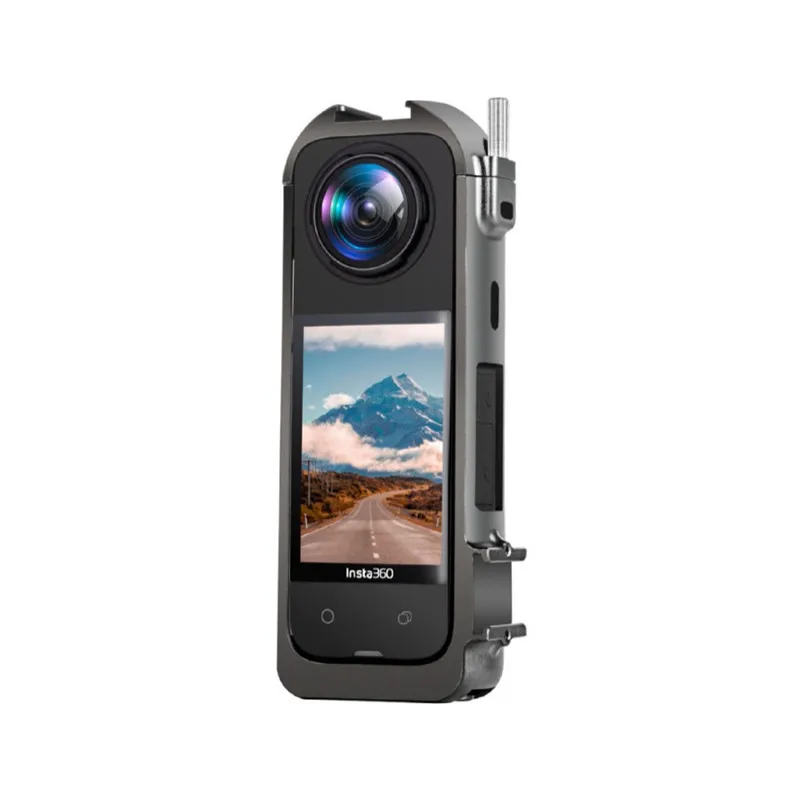 Фото Алюминиевая защитная рамка для Insta360 X4, металлический прочный корпус, клетка с креплением для холодного башмака, аксессуары для камеры Insta360 X4 №2