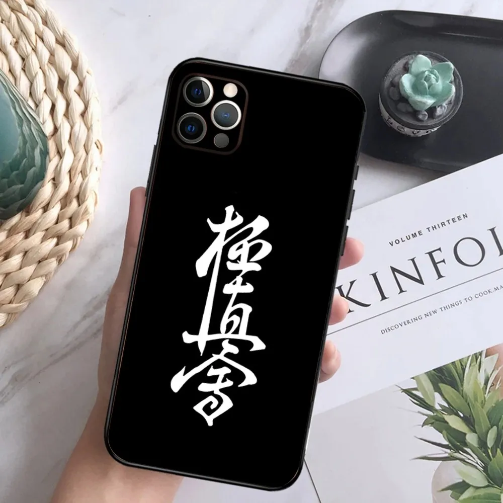 Чехол для телефона с символом киокушин каратэ iPhone15 14 13 12 Mini 11 Pro XR X XS MAX 6S 7 8 Plus