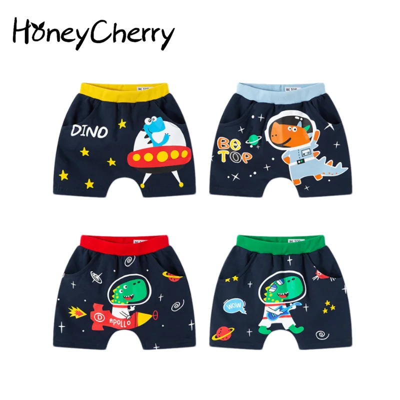 

HoneyCherry Summer children's shorts five-point pants new boys' cotton harem pants baby boy clothing