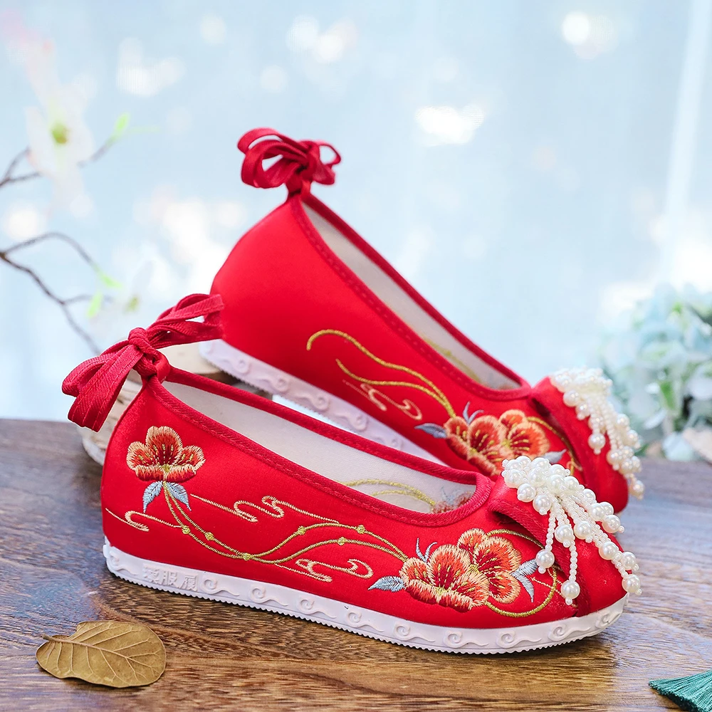 Женские кроссовки с вышивкой Veowalk осенне-зимние элегантные из хлопчатобумажной