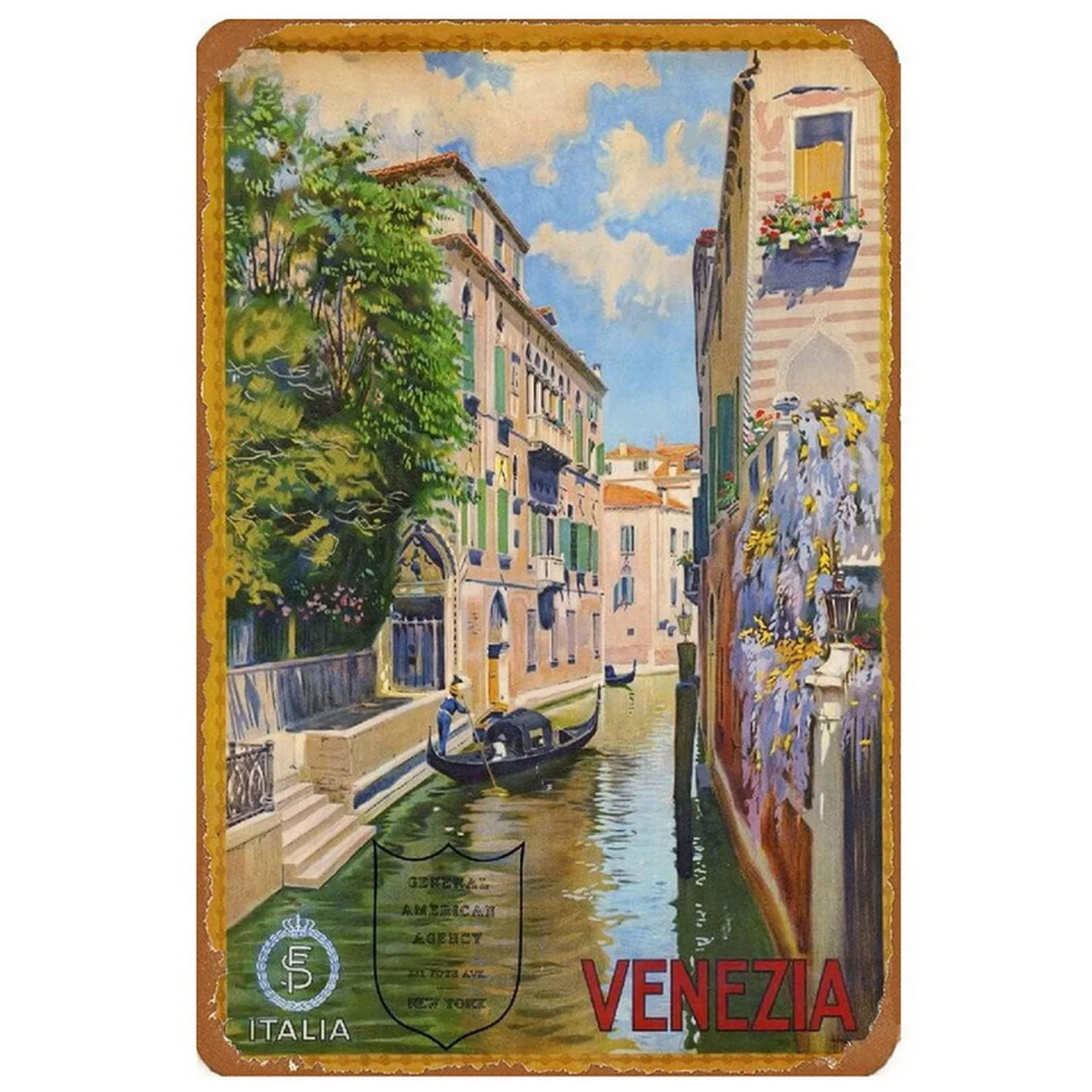 Винтажная Металлическая Вывеска Cappadocia Dubai Украшение На Стену Художественная