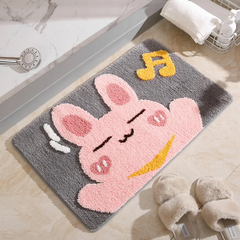 

Cute Cartoon Door Mats Carpet In The Living Room Bathroom Non-slip Absorbent Foot Mats Floor Mat for Kitchen Bedroom Rug