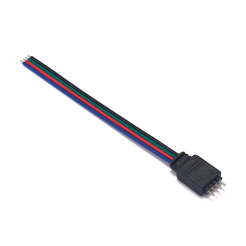 4-контактный разъем для светодиодной ленты RGB 10/15 см штепсельная розетка 3528 5050