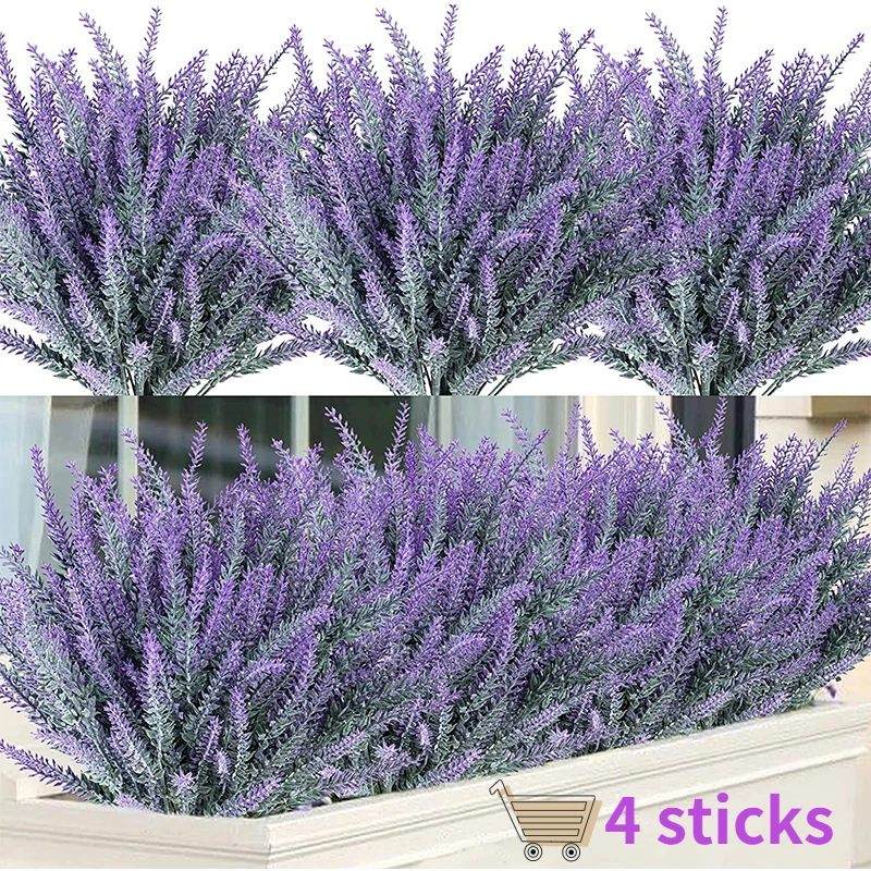 

Simulation Provence Lavender Artificial Flowers High Quality Flower for Home Decor Grain Decorative Fake Plant Silk Flowers