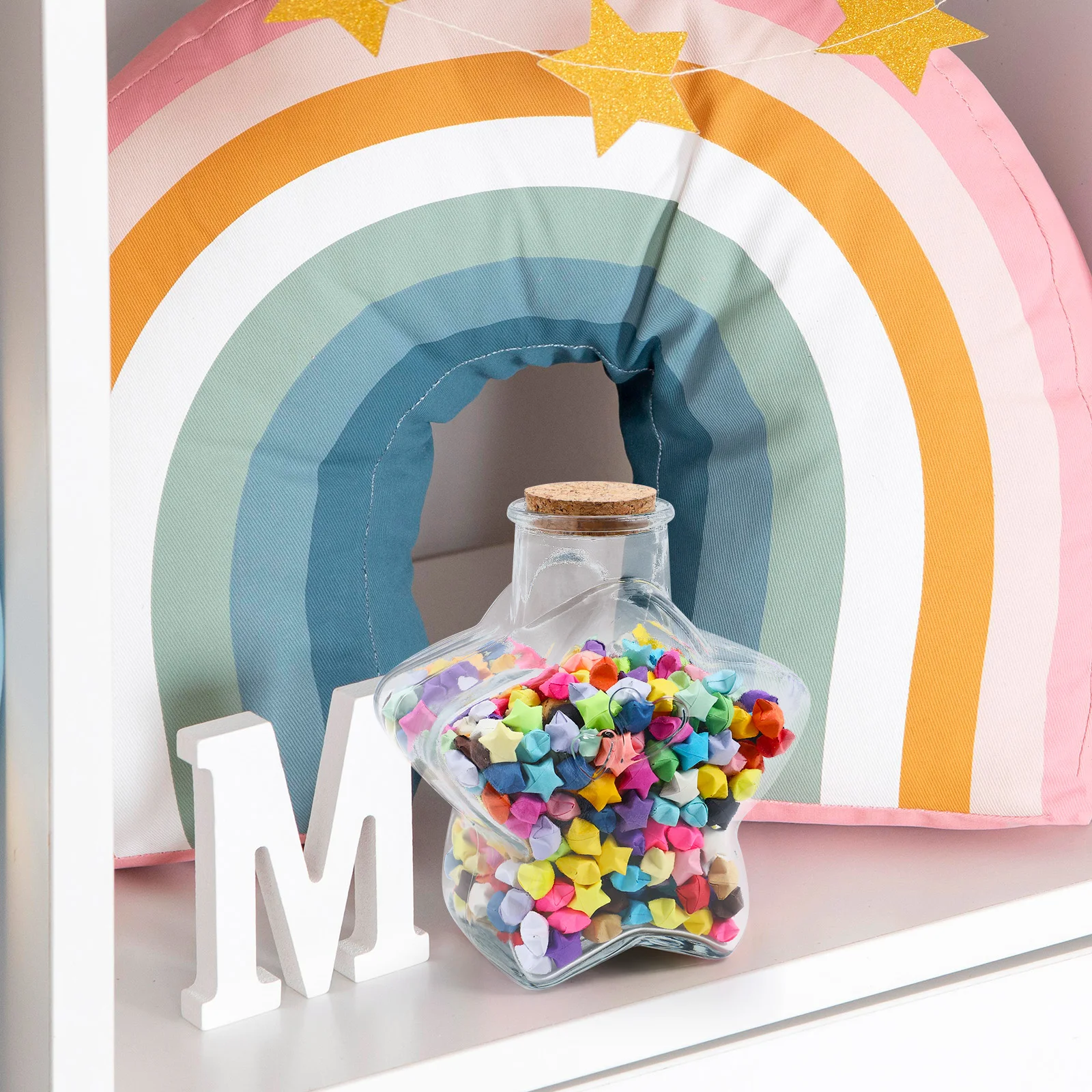 Бумажные полоски оригами в форме звезды романтические подарки для него