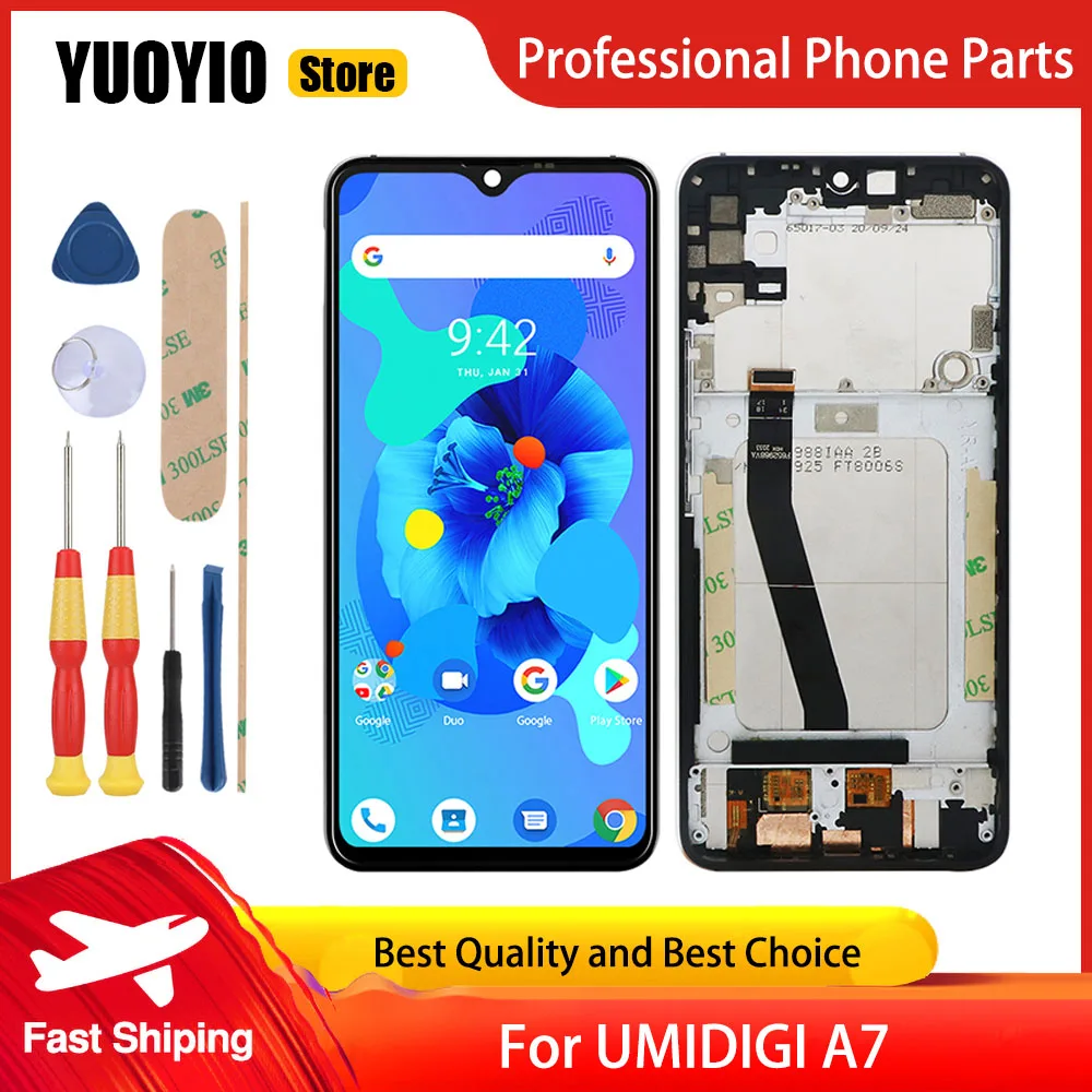 Новый оригинальный сенсорный экран ЖК-дисплей рамка для телефона Umidigi A7/A7S/A9 Pro