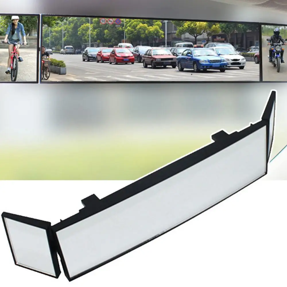

Auto Car Tri-Fold Interior Wide Angle Blind Spot Curved Surface Rearview Mirror Universal Auto Rear View Mirror Auto Accessories