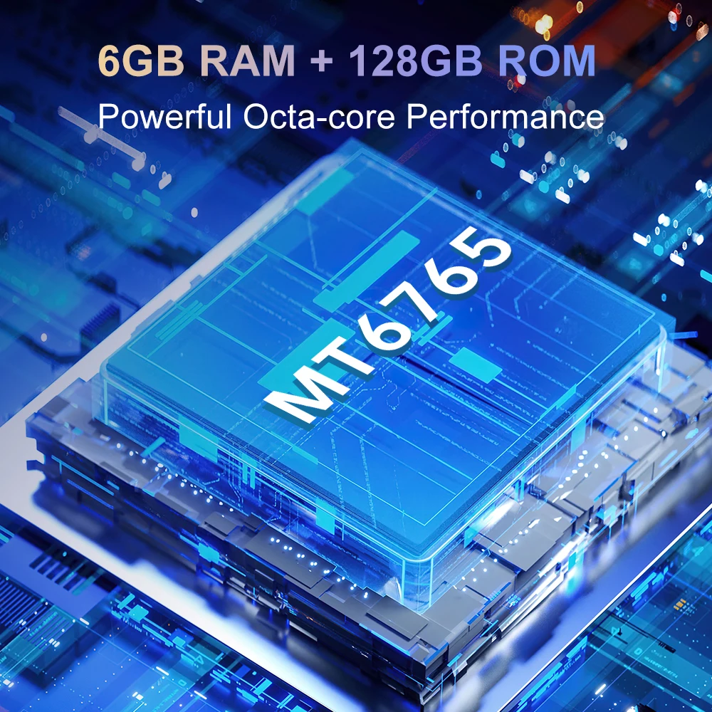 Cubot P60 Smartphone 6GB+128GB Android12  20MP Camera 5000mAh Dual SIM 4G Cellphone 6.517 Inch HD Screen Mobile Phone