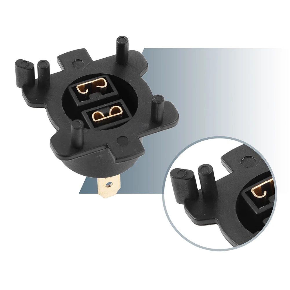 

1pc Headlight Bulb Socket Holder 2pin Socket-Adapter Black Plastic 38x37x33mm 90075-99140 For Lexus ES300 ES330 2002-2004
