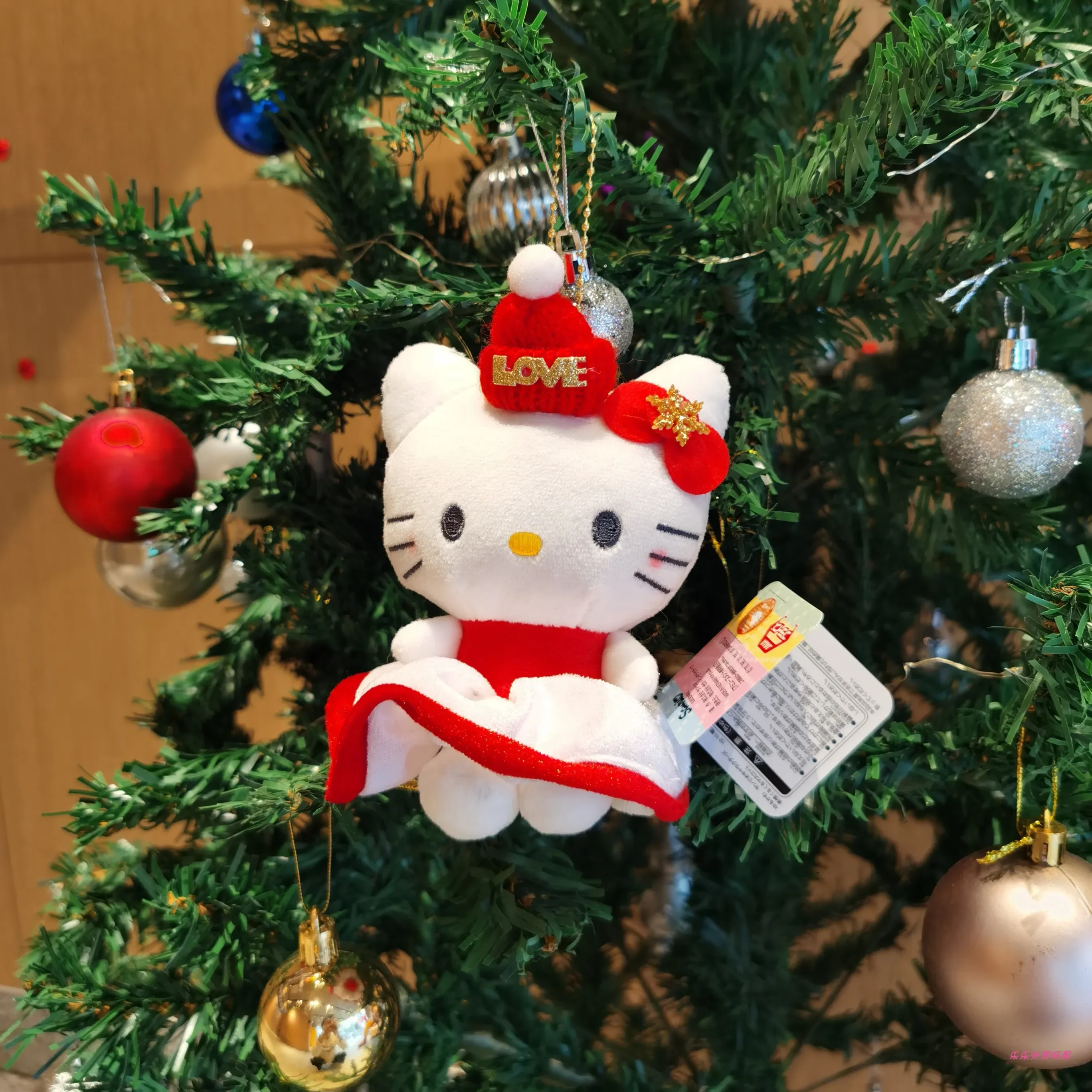 13 см Рождественский Kawaii Sanrio плюшевый брелок Hello Kittle мультяшная мягкая кукла