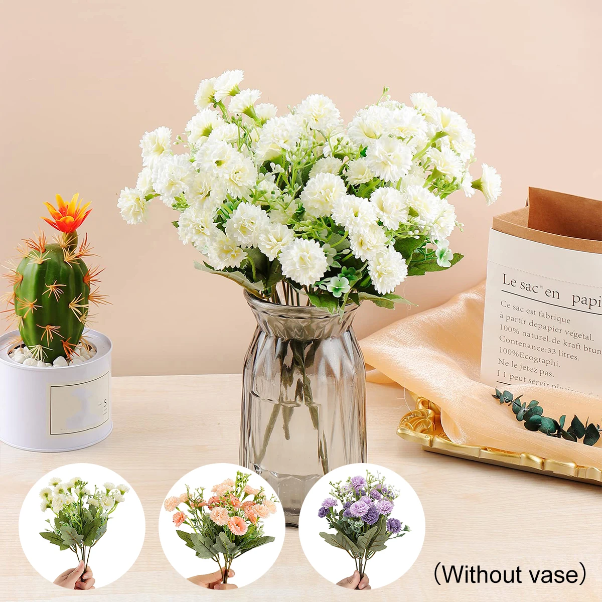 

Искусственные сиреневые цветы, искусственные гвоздики, искусственные цветы, декоративные реалистичные искусственные цветы, Реалистичные ...