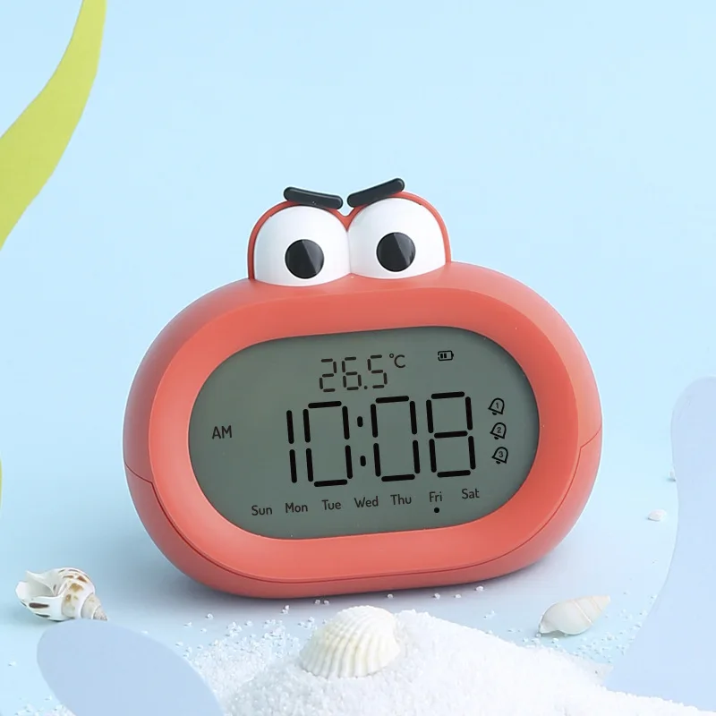 

Big Mouth Alarm Clock Intelligent Multi-Functional Student Snooze Charging Bedroom Cartoon Cute Pet Mini Alarm Clock