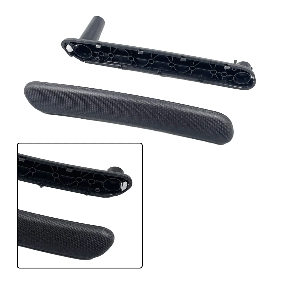 

For Mitsubshi Door Handle Left+Right Open Pull Handle Part Plastic Replacement 1 Pair Accessories Black Quality
