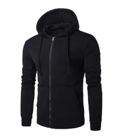 

Кардиган zouruqing мужской на молнии, однотонный Повседневный Модный свитшот с капюшоном, худи, куртка для улицы, весна-осень