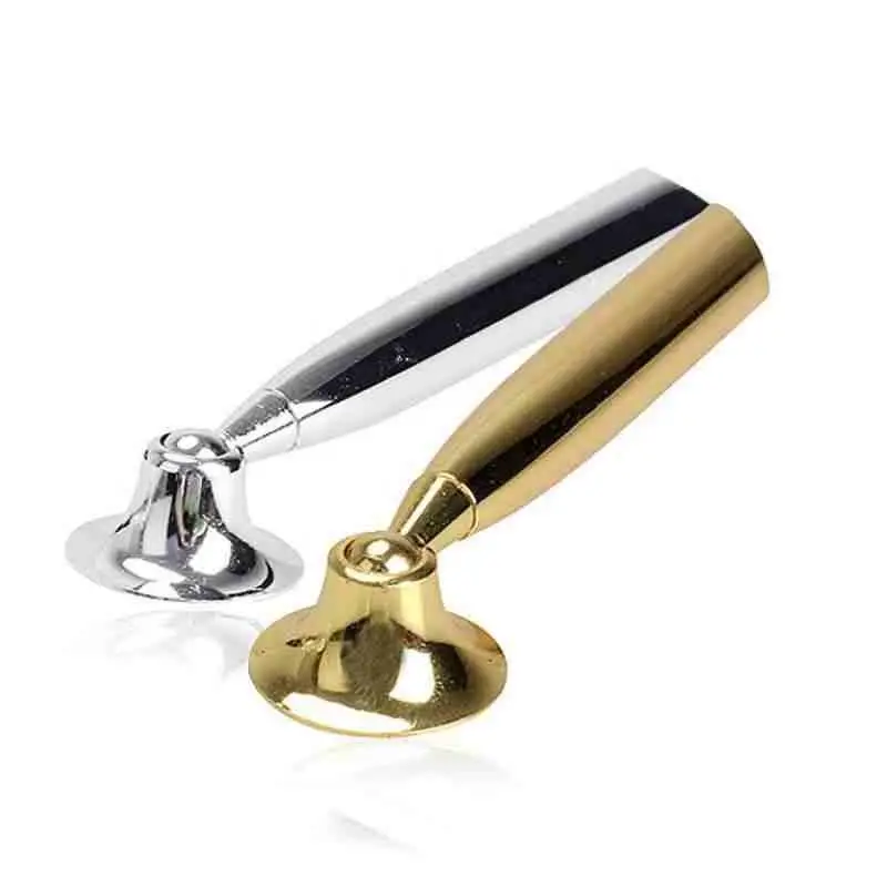 

1PCS Desktop Metal Pen Pencil Holder Ball Point Swivel Stand Funnel Foundation Silver Gold As Gift Office Supplies