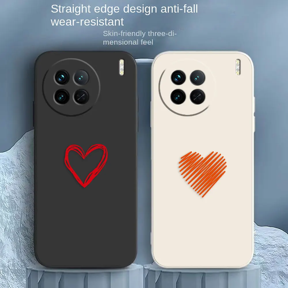 Чехол с сердечками для VIVO X21I X21S X23 X27 X30 X50 X60 X70 X80 X90