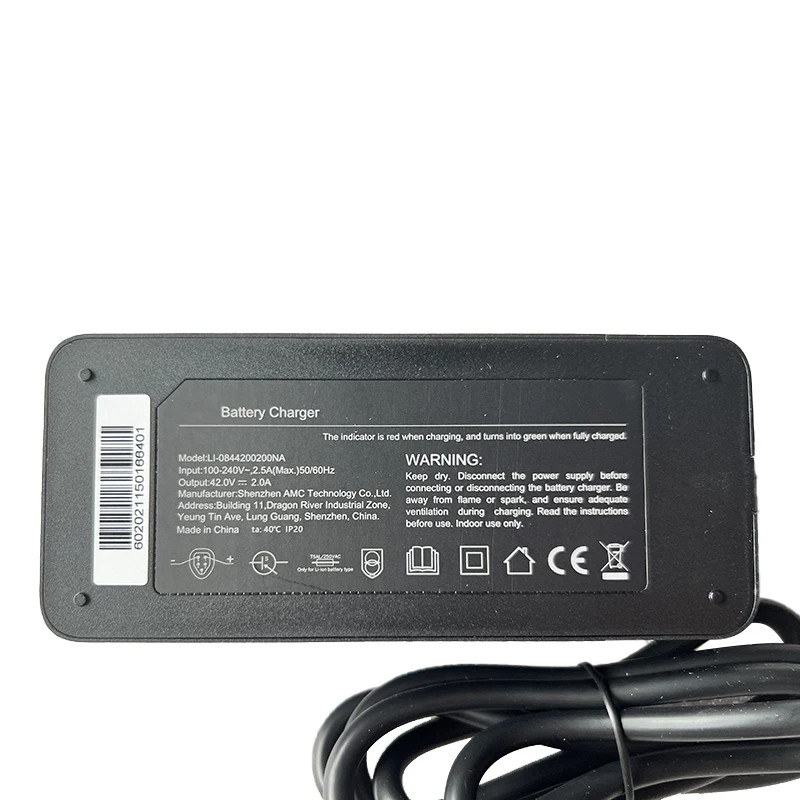 Оригинальное зарядное устройство 42 В 2 А для Qicycle EC1 F2 детали электрического
