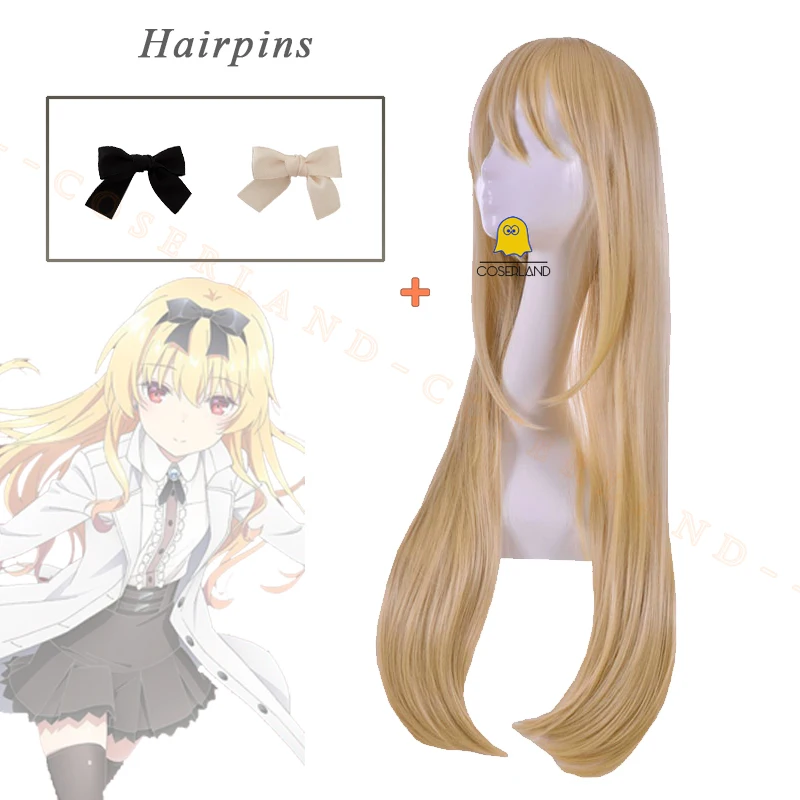 

Yue Cosplay Wig Yellow Long Hair Hairpins Anime Arifureta Shokugyou De Sekai Saikyou 2nd Season Hajime Nagumo Wife Free Wig Cap