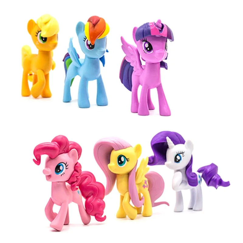 Фото Hasbro мой маленький пони Сумерки Искрящиеся Пинки Пирог Applejack редкость флуттершай Радуга тире анимационное изображение куклы для девочек Подарки №2