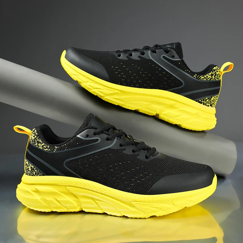 Fashion Men's Cushioning Road Running Shoes Hot Sale Mesh Breathable Athletic Male Sneakers Large Size 48Teenagers Jogging Shoes