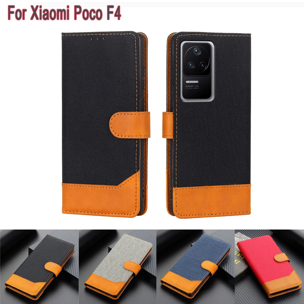 

Чехол на Xiaomi Poco F4, защитный чехол-бумажник, чехол-книжка для Funda Xiami Xiomi PocoF4 F 4 Poko F4, чехол для телефона, кожаный чехол